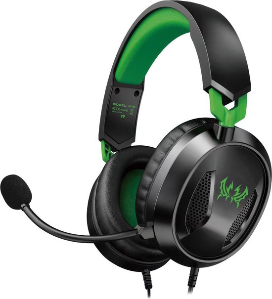 KOTION EACH G3100 - Gaming Headset - Geschikt voor Nintendo Switch,PS5, PS4, Xbox Series X|S, Xbox One, Mobile & PC - Zwart groen
