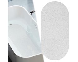 GLODI GOODS® Antislip badmat voor in bad 50x100 cm - douchemat voor in de douche – antislipmat waterdoorlatend – WIT