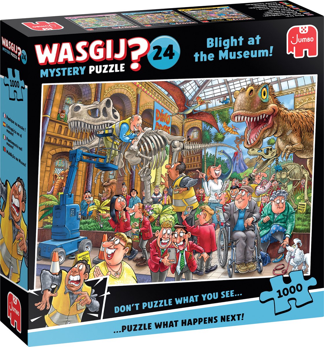 Wasgij Mystery 24 - Paniek in het museum! - 1000 stukjes puzzel - Legpuzzel — afbeelding 2