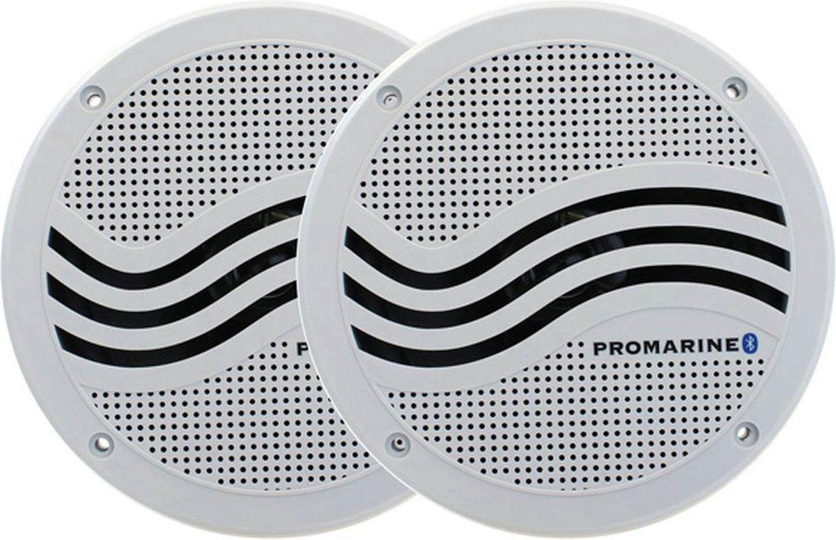 LTC Promarine BT65 witte Bluetooth Speakerset met ingebouwde Versterker 2xSlave | LTC-3019