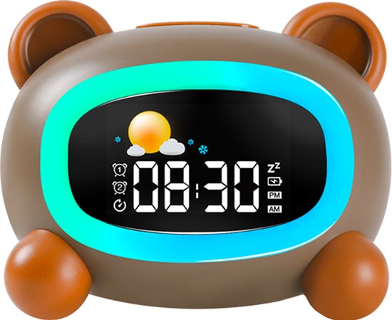MW® - Slaaptrainer Kinderen - Slaaptrainer - Kinderwekker - Nachtlampje Kinderen - Beertje