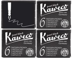 Kaweco - Vulpen vullingen - 4 doosjes - Zwart - Pearl Black