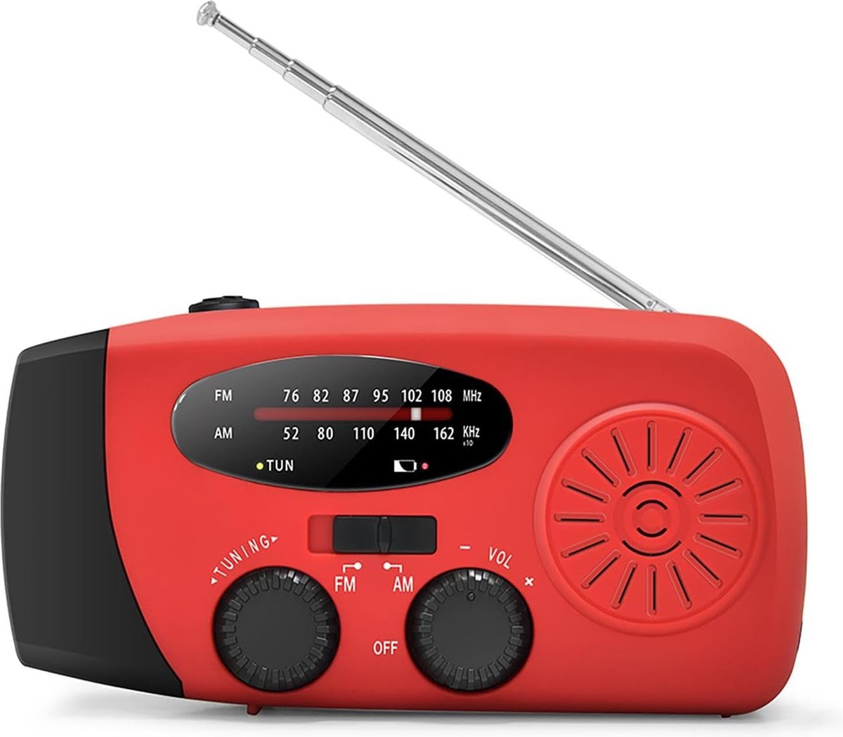 Radio Op Batterijen (Accu) Voor Rampen - Radio Opwindbaar - Noodradio - Noodradio Solar Opwindbaar van Merkloos / Sans marque — cadeau in Elektronica - foto 8