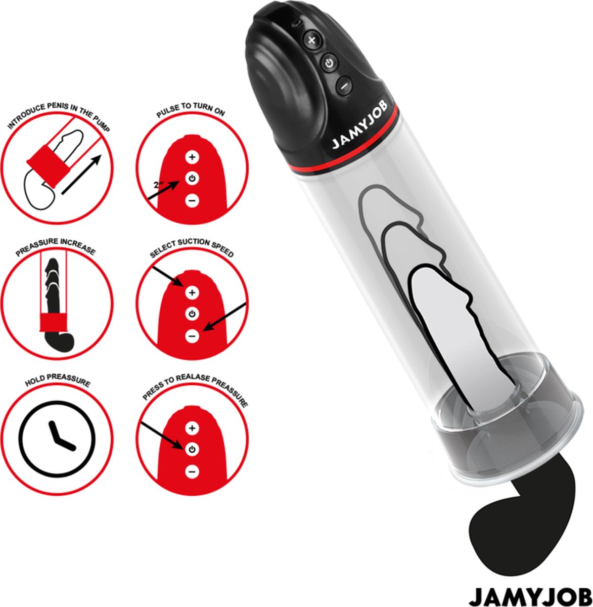 JAMYJOB - XPAND AUTOMATISCHE POMP 3 ZUIGNIVEAUS GRIJS | MASTURBATOR | ELECTRISCH MASTURBATOR | SEKSSPEELTJES VOOR MANNNE | SEX TOYS VOOR MANNEN