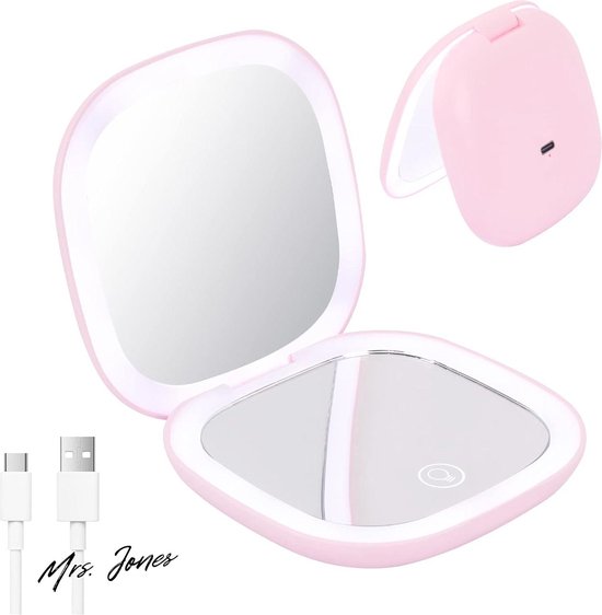 Opvouwbare make-upspiegel Mini vierkante make-upspiegel Draagbare handspiegels Dubbelzijdige compacte spiegel Pocket cosmetische spiegel kopen vanaf een prijs van 2.32