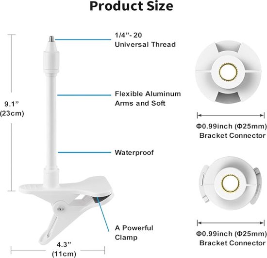 MYPIN Babyfoon Houder, Universele Flexibele Babyfoon Mount Babyfoon Camera Indoor Camera's Monitor Stand (Babyfoon niet Inbegrepen MYPIN Babyfoon Houder, Universele Flexibele Babyfoon Mount Babyfoon Camera Indoor Camera's Monitor Stand (Babyfoon niet Inbegrepen