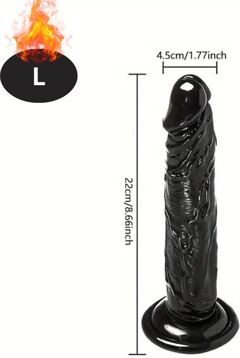 Goedkoopste Bovista Dildo - Anaal - Met Zuignap - Siliconen - Sex Toys - Voor Mannen & Vrouwen - Voor Koppels - Couples - L - Zwart