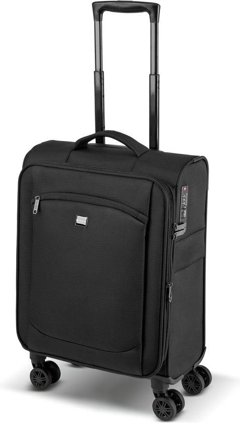 Foto: Klm transavia handbagage koffer 40x30x20 cm underseater koffer air france turkish airlines british airways finnair sas tap navy let op extra klein 