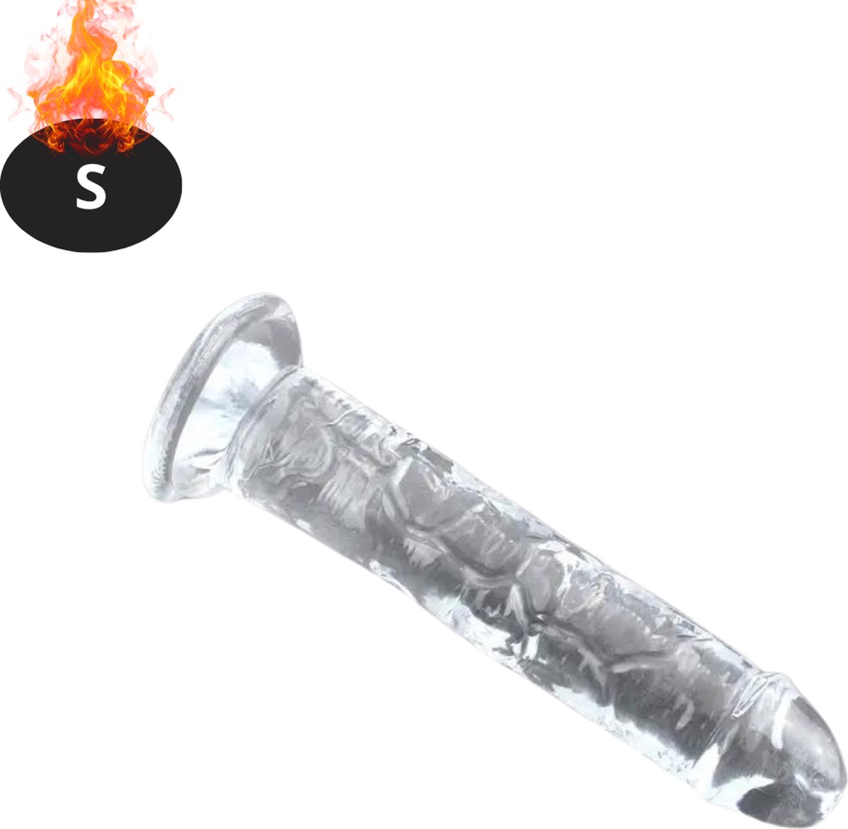 Goedkoopste Bovista Dildo - Anaal - Met Zuignap - Siliconen - Sex Toys - Voor Mannen & Vrouwen - Voor Koppels - Couples - Transparant - S
