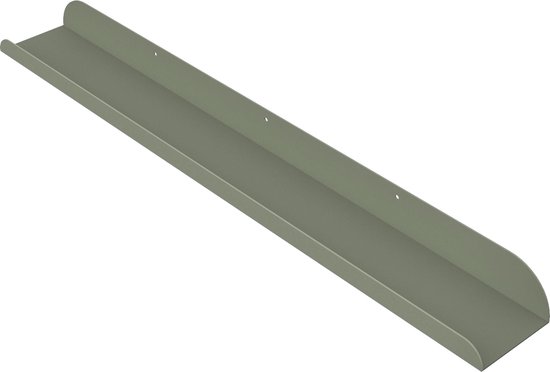 Hoya living - Fotolijstplank Lima - metaal - 80cm - Kleur Salie groen