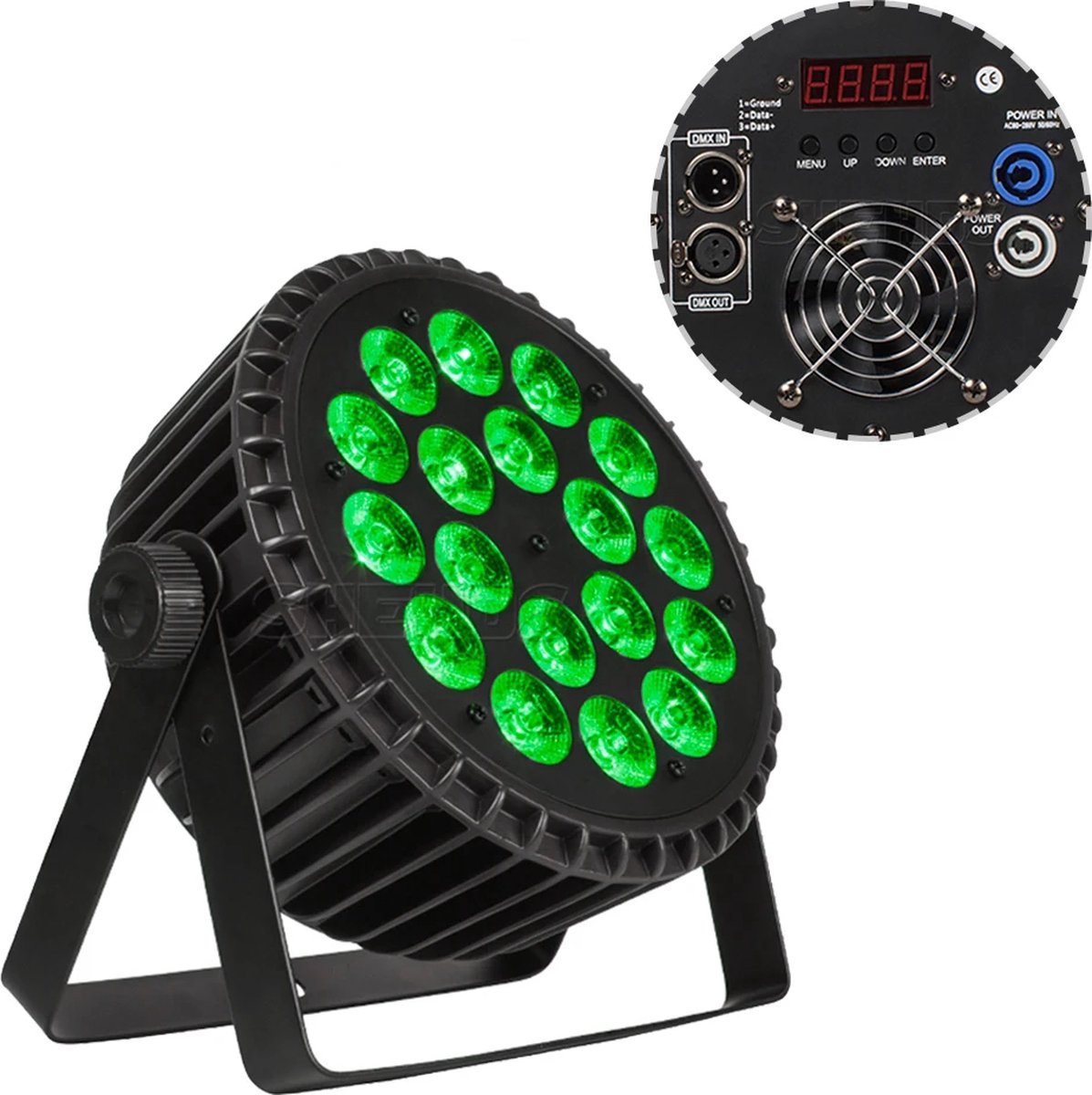 Betaalbare Goederen® Led Par RGB - 18x18W - Led Lampen - Ledlamp - Led Bar - Aluminium - DJ Bar