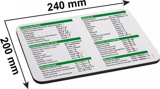 Synerlogic (5 stuks) Mac OS-snelkoppelingsstickers voor Air/Pro