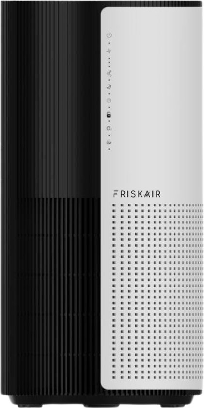 Friskair Luchtreiniger - Air purifier met HEPA Filter - Luchtkwaliteitsindicator - Tegen Allergieën, Huisstofmijt & Fijnstof - 300 m³/h - Slaapstand - Ionisator - Bedienbaar via App