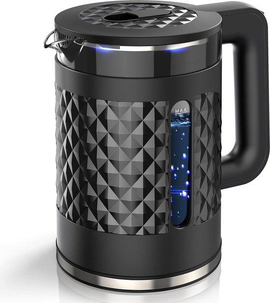 CREATE Waterkoker Retro - 2200 Watt - 1,7 Liter - RVS - BPA vrij - Elektrisch - Zwart - Kettle Retro L - - De beste waterkoker vergelijker