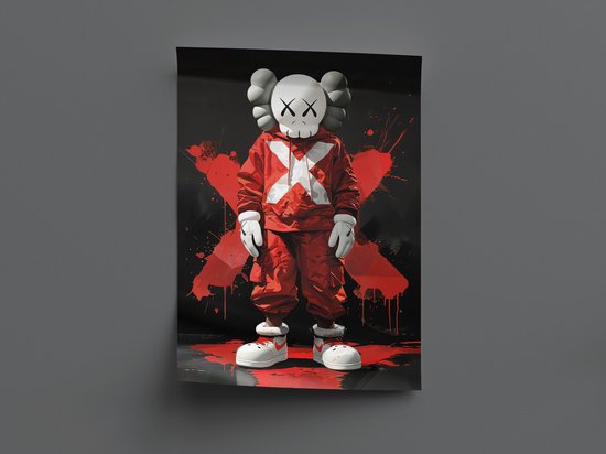 KAWSアート KAWS - X Limited Edition - 70x50 - Poster - Modern - Pop art | bol