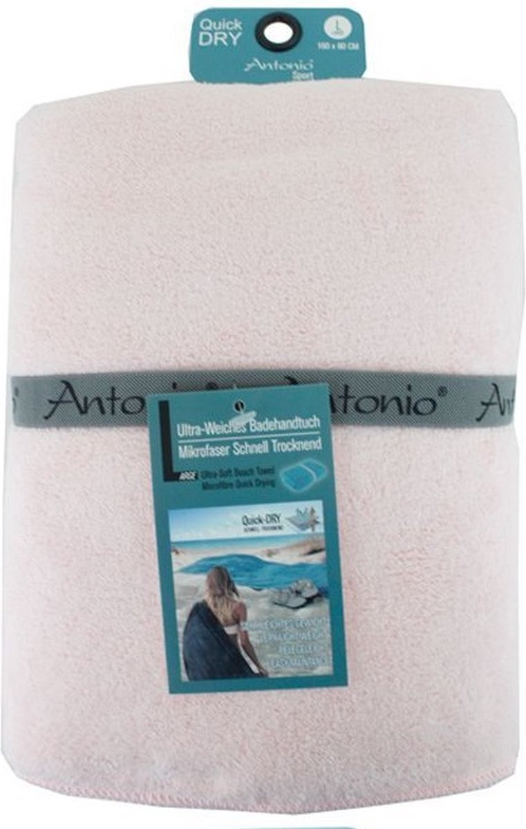 Strandlaken microvezel - grote handdoek 80x160 cm – Knuffelzachte sneldrogende badhanddoek – Roze