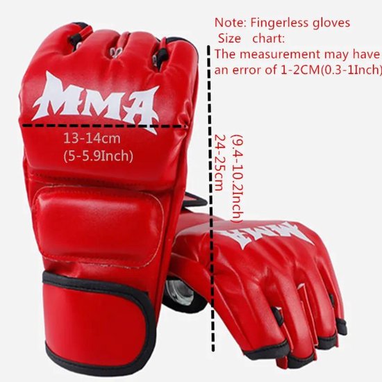 Gants MMA Bovista - Gloves - Gants de sparring - Hommes - Femmes - Grappling - Gants de boxe - Gants de combat - Zwart Skeleton
