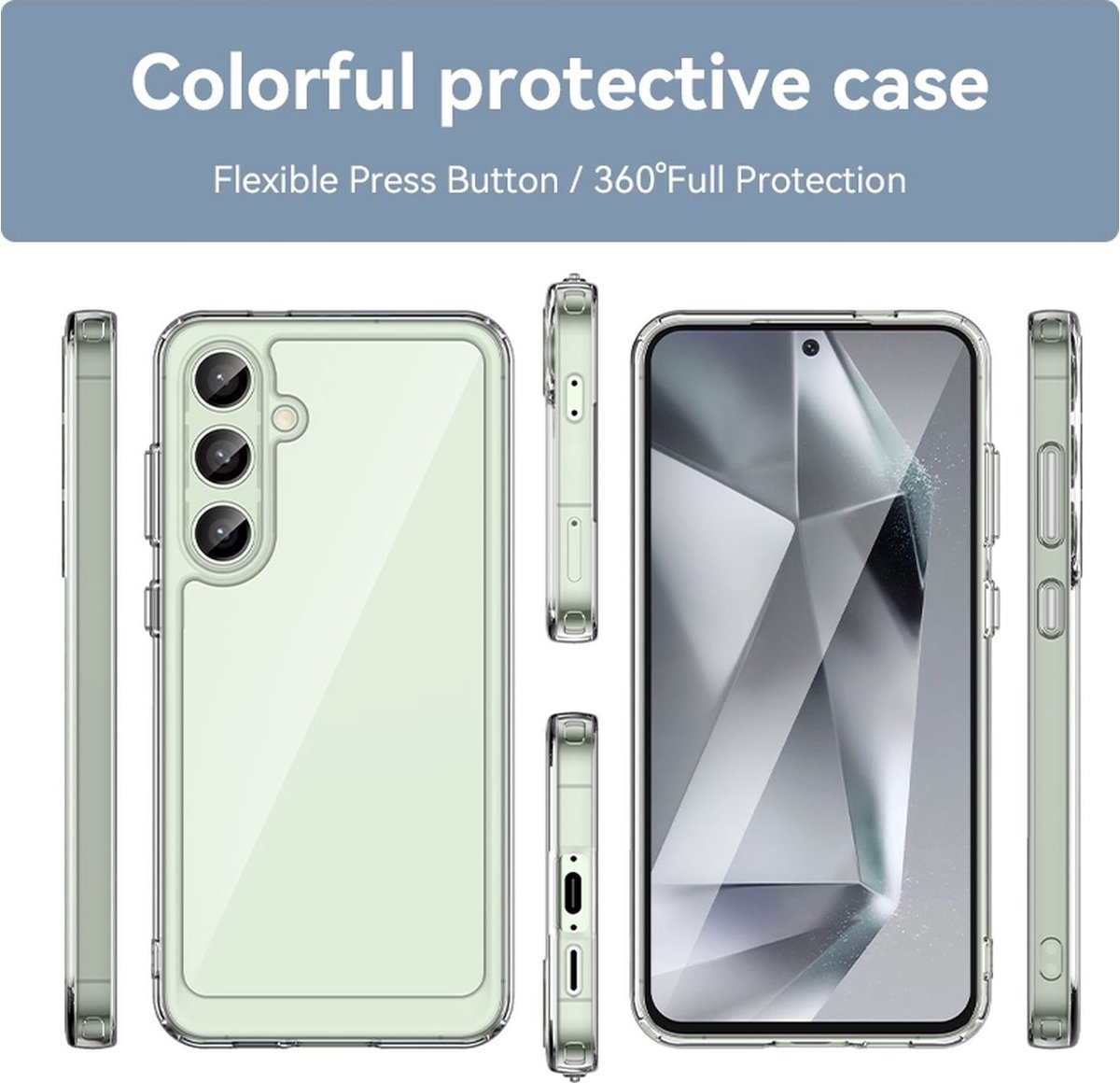 Mobigear Doorzichtig Hoesje geschikt voor Samsung Galaxy S24 FE Telefoonhoesje Hardcase | Mobigear Crystal Backcover | Doorzichtig Telefoonhoesje Galaxy S24 FE | Galaxy S24 FE Case | Back Cover - Transparant