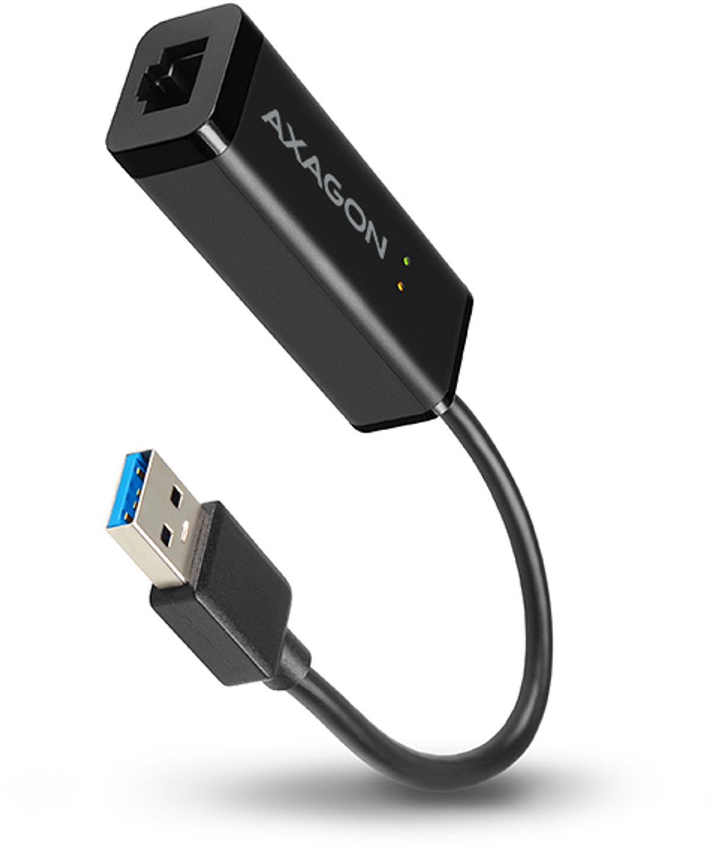 AXAGON ADE-SR Type-A USB3.0 - Gigabit Ethernet 10/100/1000 Adapter *USBAM *RJ45F