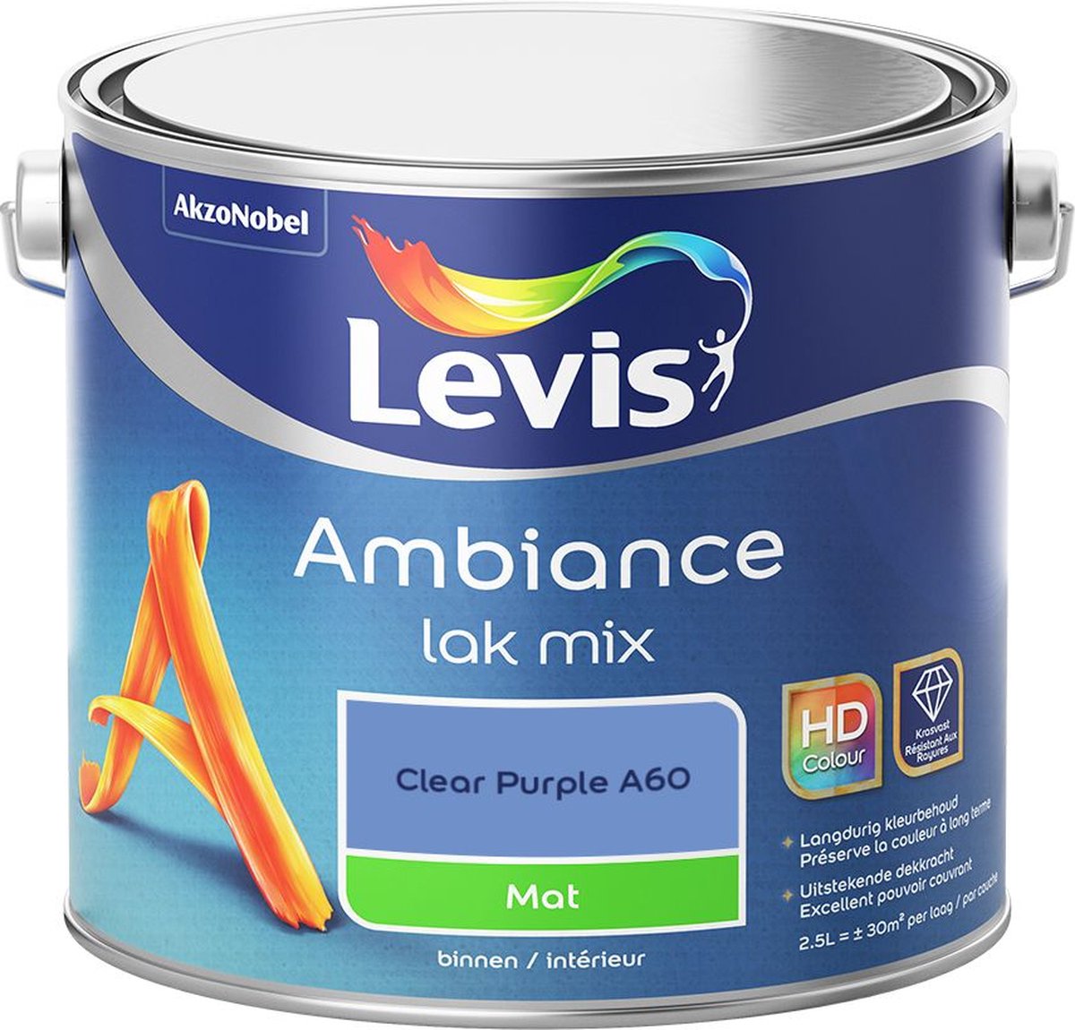 Levis - Ambiance Lak Mat Mix - Clear Purple A60 - Mengverf - 2,5 L