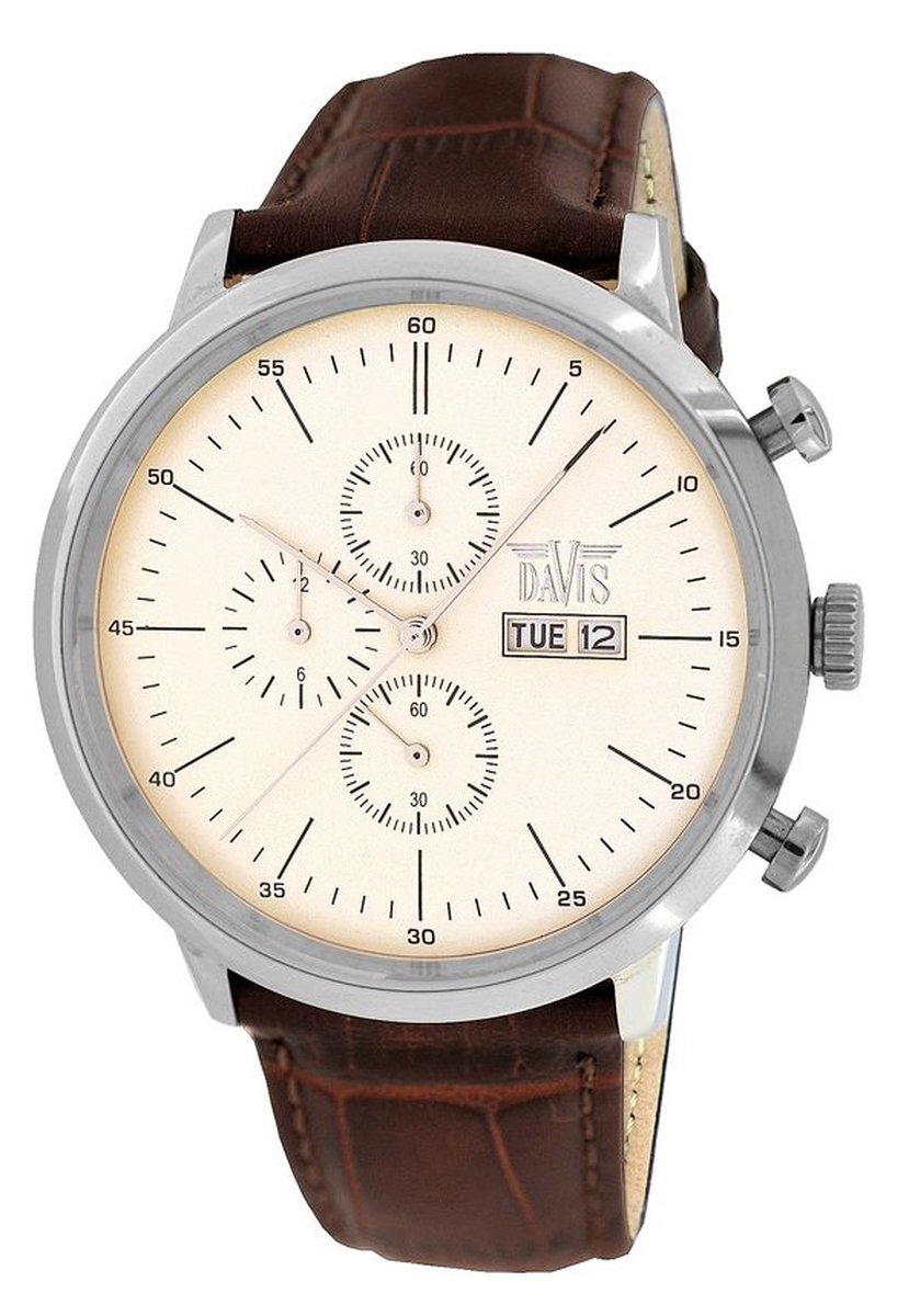 Davis 1950 model Truman - Nieuwe collectie 2014 - Horloge - Ø 44 mm - 5 ATM