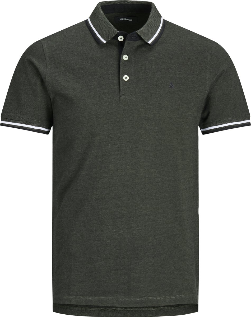 Jack & Jones Heren Polo JJEPAULOS bequem Groen XXL Volwassenen