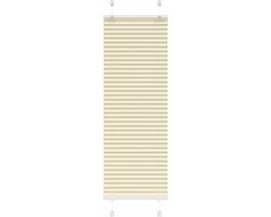 vidaXL - Plissé - rolgordijn - 40x100 - cm - stofbreedte - 39,4 - cm - polyester - crème