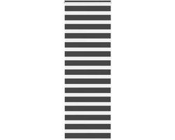 vidaXL - Zebra - rolgordijn - 85x200 - cm - stofbreedte - 80,9 - cm - zwart