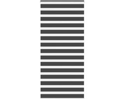 vidaXL - Zebra - rolgordijn - 100x200 - cm - stofbreedte - 95,9 - cm - zwart