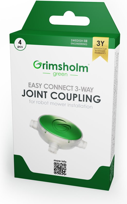 Foto: Grimsholm green gesplitste koppeling robotmaaier 4 stuks vochtbestendig max 50v wit groen