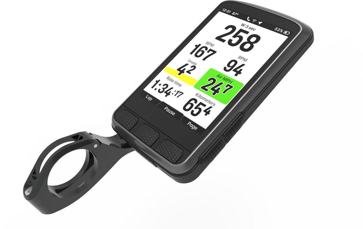 Wahoo ELEMNT ACE – Fietscomputer – GPS Navigatie – Touchscreen – Waterdicht (IPX7) thumbnail 3