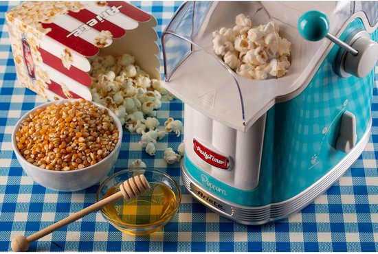 Ariete 2958/01 Popcorn Machine - popcornmaker - Bereiding zonder vet - Hetelucht - Klaar in 3 min - blauw — afbeelding 4