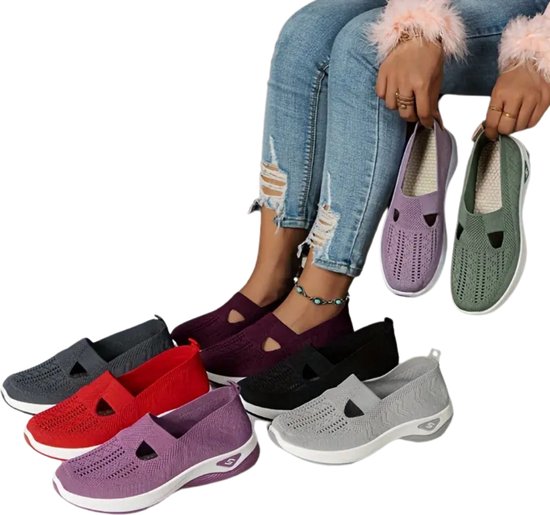 Chaussures pour femmes Bovista Femme - Baskets pour femmes - Confortables - Slippers - Décontractées - Adultes - Grijs - Taille 41