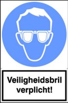 Artelli Sticker Veiligheidsbril verplicht!