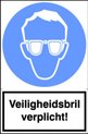 Sticker Veiligheidsbril verplicht!