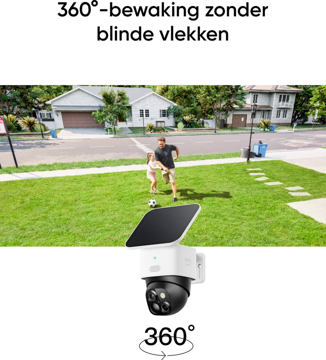 eufy SoloCam S340: 360° PTZ-camera op zonne-energie, dual lens thumbnail 2