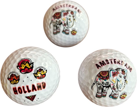 Golfpresentjes – UNIEKE Amsterdam Golfballen Amsterdam-Holland -golfballen- Amsterdam - Orginele golfballen – Golfcadeau - Golfballen – Golfprijs - Golfwinnaar - Golfbal -- Golfcadeau - golftoernooi - Cadeau golfer – golfgadget - Souvenir — afbeelding 5