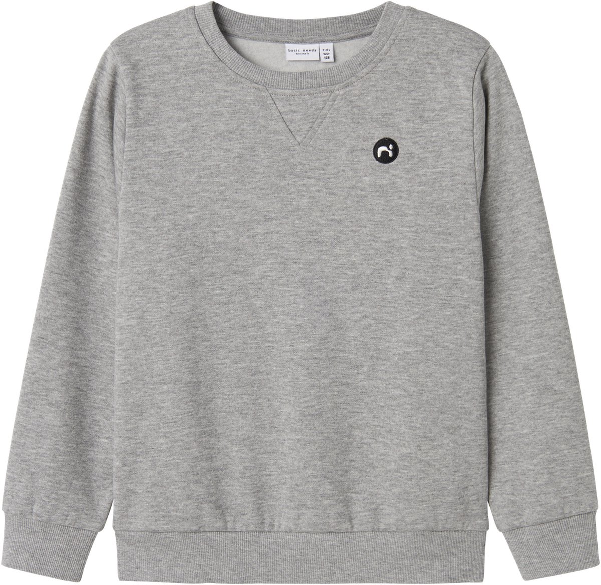 NAME IT NKMVIMO LS SWEAT BRU NOOS Jongens Trui - Grey Melange