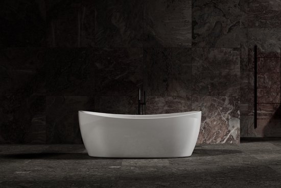 Bain Autoportante - Wit Mat - 170x80x63cm - Acryl