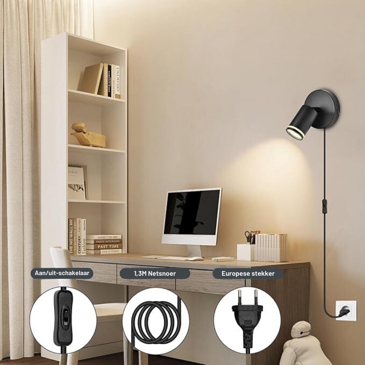 LED - Met schakelaar - Vintage - GU10 - Wandlampen kopen