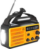 Bol.com Nereb – Noodradio met Zaklamp - Dynamo - Zonnepaneel - Powerbank - AM/FM aanbieding