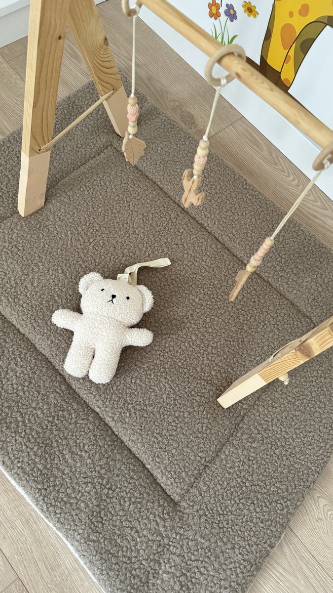 Boxkleed | Comfykids | Donkerbeige | Bouclé | Oeko-tex