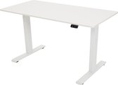 Infinity Goods Zit Sta Bureau - Elektrisch Verstelbaar In Hoogte - 140 x 60 CM - Wit