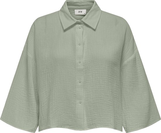 Jacqueline de Yong Blouse Jdytheis Life 3/4 Crop Shirt Wvn No 15307159 Desert Sage Dames Maat - XXL