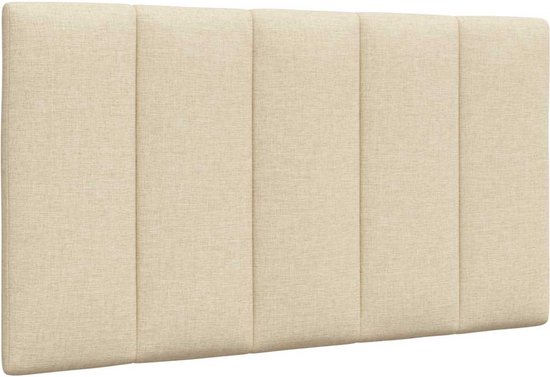vidaXL - Coussin de tête de lit - 80 - cm - tissu - crème