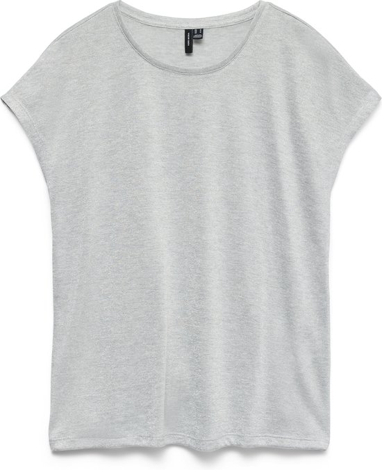 T-shirt Vero Moda Vmsarah Ava SS Top Jrs GA Noos 10319988 Gris clair Femme Taille XL