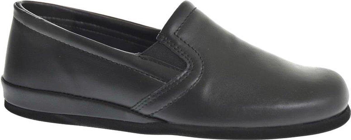 Rohde Leren Heren Pantoffels Gesloten - Zwart - 39