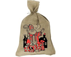 Product afbeelding van Sinterklaaszak - Jute zak - Jutezak 80x50 cm - 2 stuks