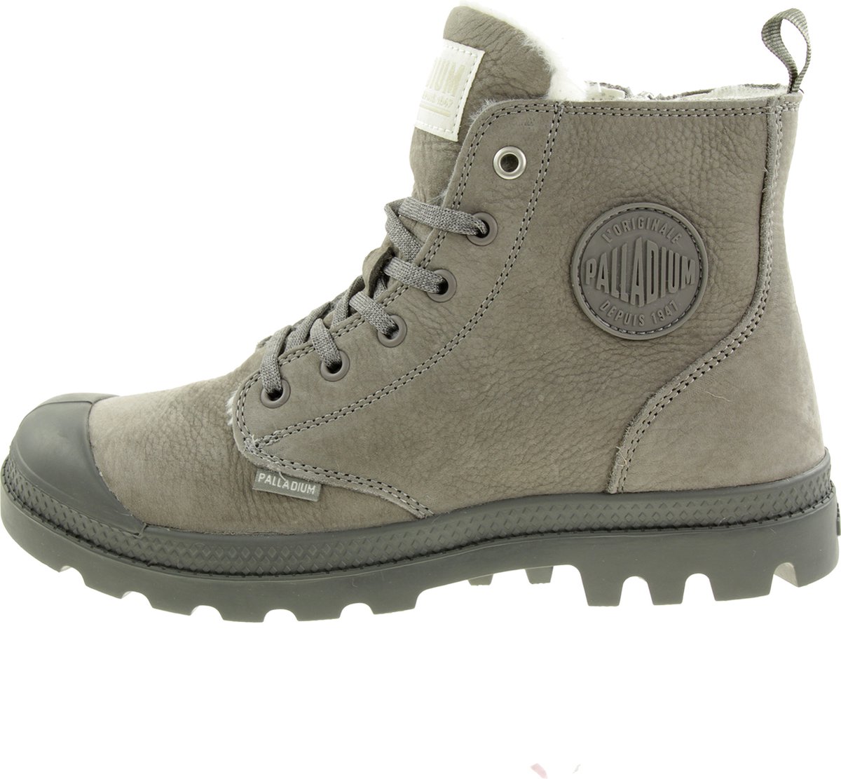 PALLADIUM Pampa Hi Zip WL W winter enkellaarzen voor dames 95982 Grijs
