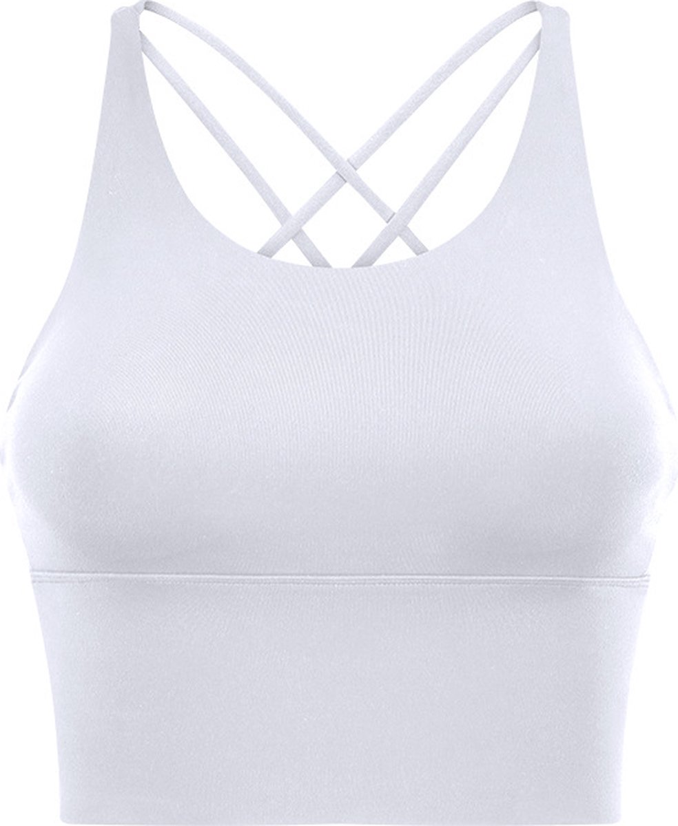 PureSquare - Sporttop - Comfortabel - Ademend – Wit - S
